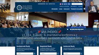 
                            6. Homepage - Alma Mater Europaea