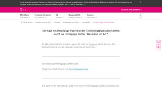 
                            2. Homepage Center Login-Hilfe | Telekom Hilfe