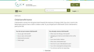 
                            1. homepage for child benefit (AKW) | Child benefit | SVB