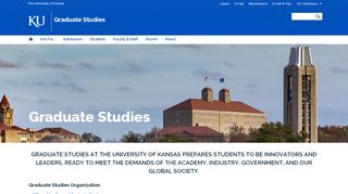 
                            6. Homepage | Graduate Studies