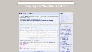 
                            7. Homepage of Timotheus Pokorra » jiffybox