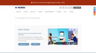 
                            8. Homepage Samepage Box | Kerio Technologies