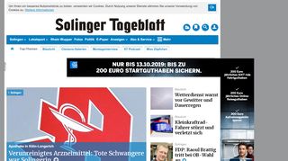 
                            9. Homepage - Solinger Tageblatt