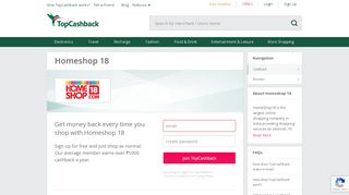 
                            5. Homeshop 18 Offers, Cashback & Coupons | TopCashback