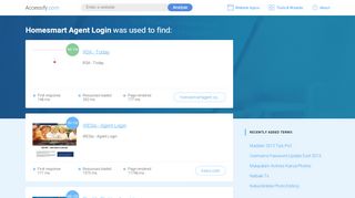 
                            9. Homesmart Agent Login at top.accessify.com