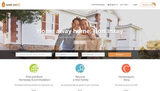 
                            3. Homestay - Find and book host families worldwide