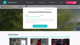 
                            7. Homework Market Review [August 2019 Update] - Expert Paper ...