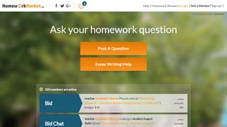 
                            1. Homework Market | Your Homework Helper