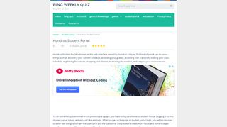 
                            6. Hondros Student Portal - bingweeklyquiz.com