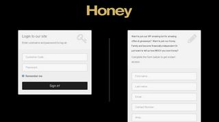 
                            6. Honey Login & Register