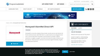 
                            7. Honeywell AlarmNet Direct API | ProgrammableWeb