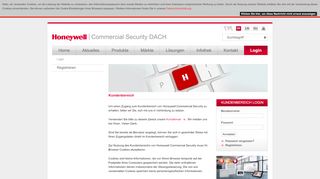 
                            1. Honeywell Commercial Security - Login