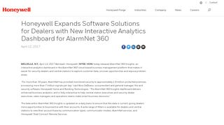 
                            8. Honeywell Expands Software Solutions for Dealers with New ...
