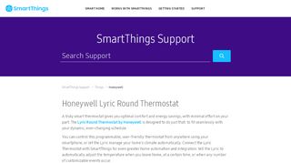 
                            8. Honeywell Lyric Round Thermostat – SmartThings Support