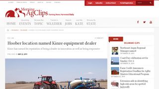 
                            7. Hoober location named Kinze equipment dealer | Morning Ag ...