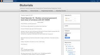 
                            3. Hook Specials 16 : Realize universal password back door of ...