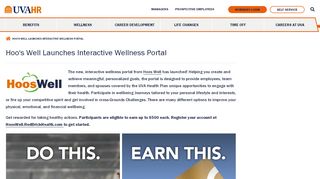 
                            10. Hoo's Well Launches Interactive Wellness Portal | UVA HR