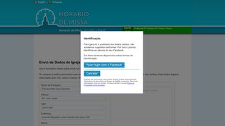 
                            6. Horário de Missa - Colabore com informações