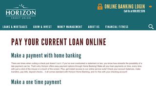 
                            3. Horizon Credit Union - Make A Payment