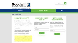 
                            7. Horizon Goodwill Industries - Donation Tracker