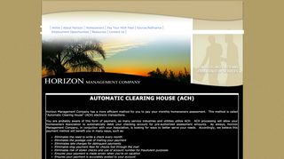 
                            6. Horizon Management Company - ACH Sign Up