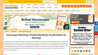 
                            4. Horoscope Matching - AstroSage.com