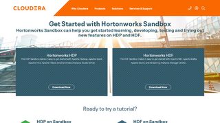 
                            4. Hortonworks Sandbox - Cloudera