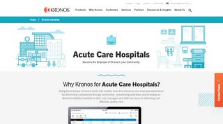 
                            3. Hospital Staffing; Hospital Scheduling Software | Kronos