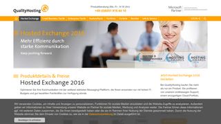 
                            11. Hosted Exchange 2016 vom Marktführer …