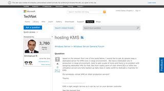 
                            4. hosting KMS - Microsoft