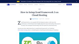 
                            7. Hosting Zend Framework 3 on Cloud Server - cloudways.com