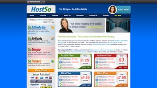 
                            7. HostSo - Reliable, Affordable Web Hosting