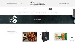 
                            4. Hot Deals - Alison's Pantry