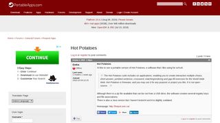 
                            6. Hot Potatoes | PortableApps.com