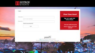 
                            3. Hotbox Events PAAM Application for Music Festival ...