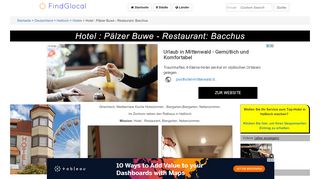 
                            6. Hotel : Pälzer Buwe - Restaurant: Bacchus, …