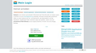 
                            4. Hotmail anmelden | Mein Login