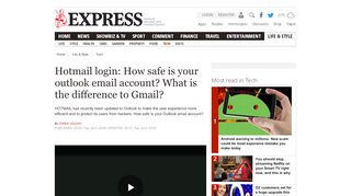 
                            11. Hotmail login: How safe is your outlook email account - …