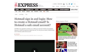 
                            3. Hotmail sign in and login: How to create a Hotmail …