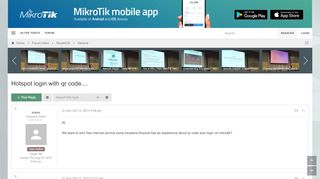 
                            2. Hotspot login with qr code.... - MikroTik