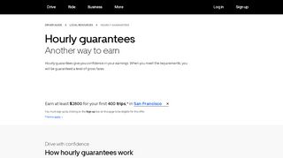 
                            9. Hourly guarantees | Uber
