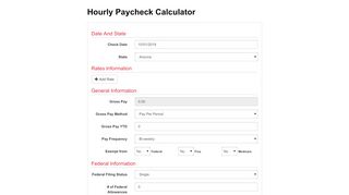 
                            8. Hourly Paycheck Calculator - ADP