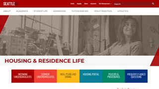 
                            4. Housing and Residence Life - Seattle University