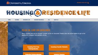 
                            1. Housing Application | Housing and Residence Life, U.Va.