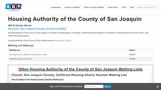 
                            6. Housing Authority of the County of San Joaquin, CA | Section 8 and ...