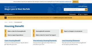 
                            8. Housing Benefit | Borough Council of King's Lynn & West Norfolk