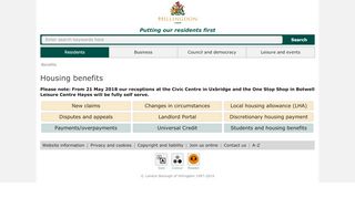 
                            1. Housing benefits - London Borough of Hillingdon