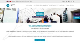 
                            1. Housing - EMLV Business School Paris