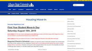 
                            4. Housing Move-In - Albany State University