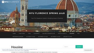 
                            6. Housing | NYU Florence Spring 2016